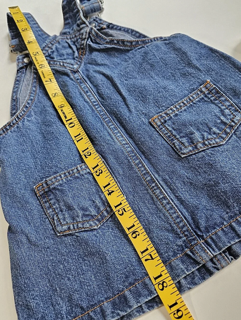 Carter's baby girl denim overall dress size 24 months